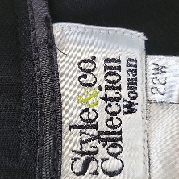 Style & Co Black dress  Pants Size 22w #36 - Picture 3 of 3